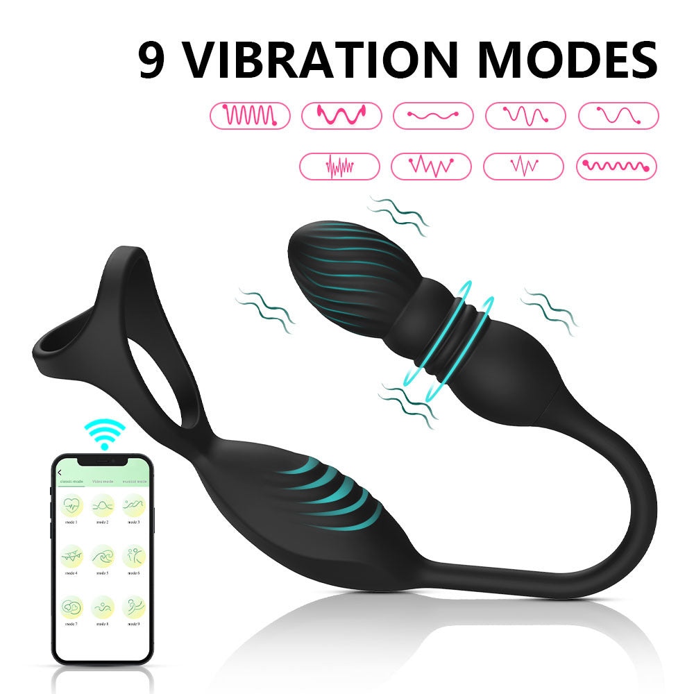 Vibrating Anal Plug Vibrator - Prostate Massagers - Remote Control Sex Toys for Men