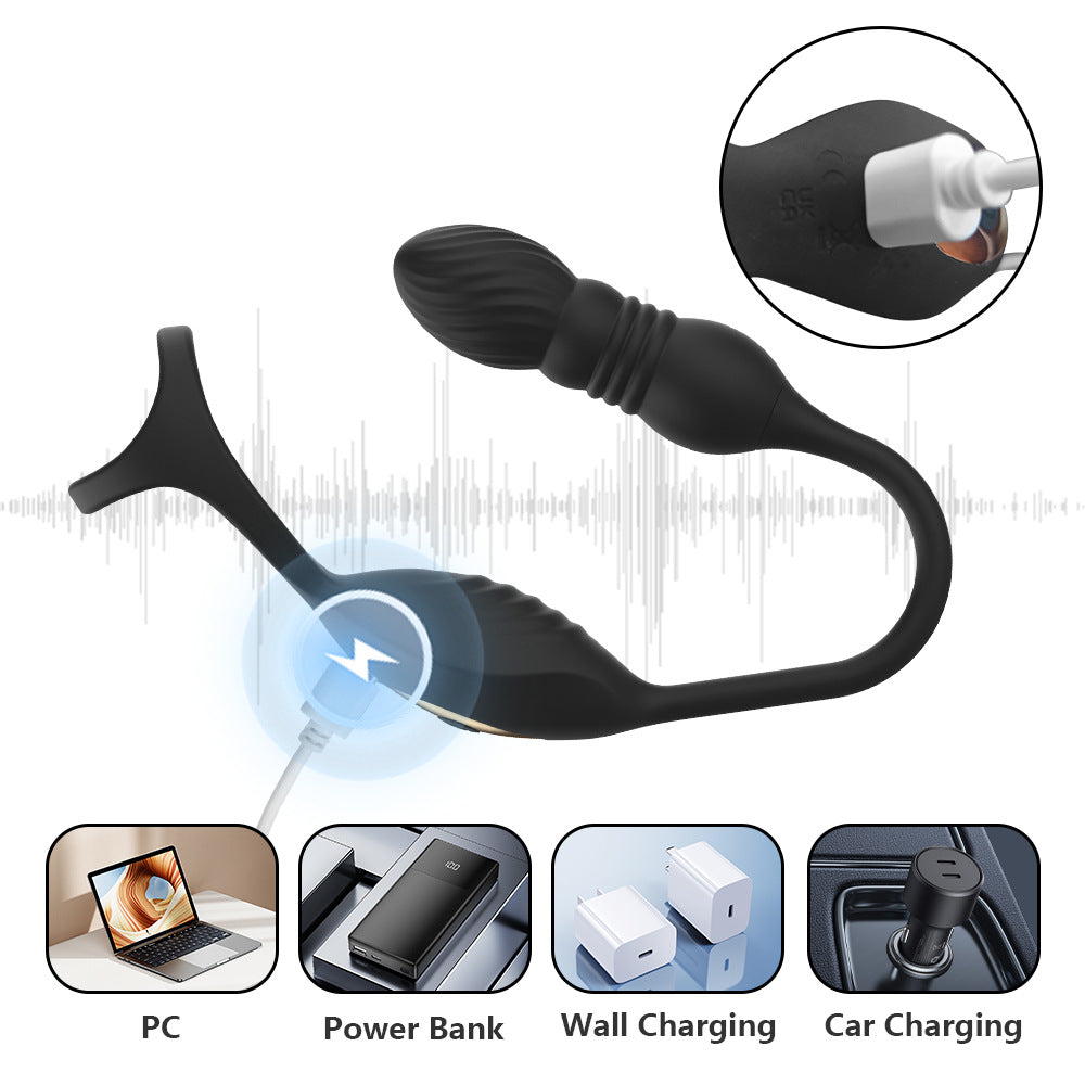 Vibrating Anal Plug Vibrator - Prostate Massagers - Remote Control Sex Toys for Men