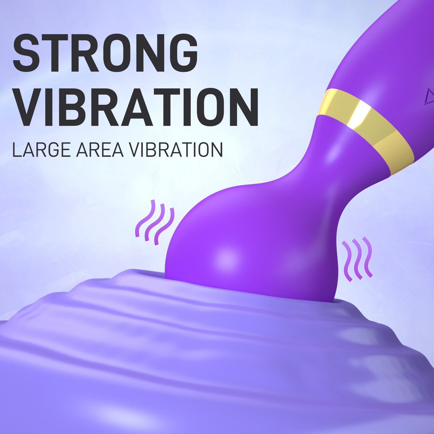 22cm 2-Way Wand Vibromasseur: Wireless with 20 powerful speed modes - 8 therapeutic massage settings - USB rechargeable