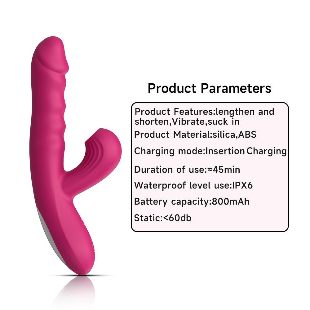Thrust Wave Thrusting & Sucking Rabbit Vibrator