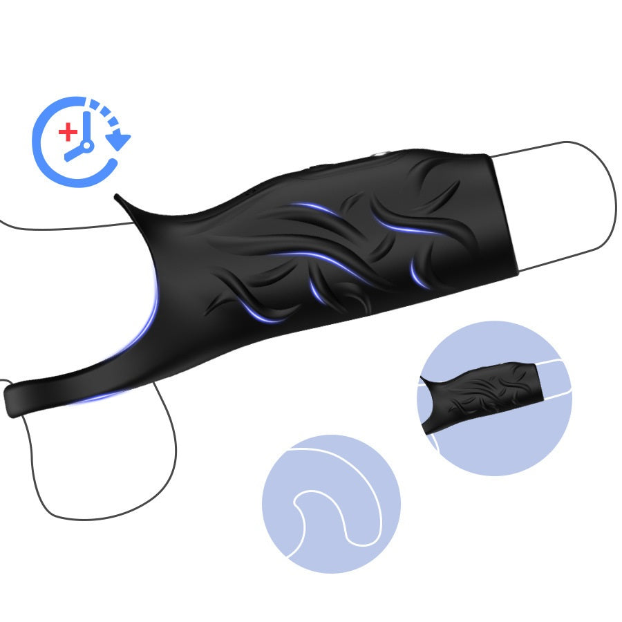 Vibrating Penis Sleeve with Ring - Penis Extenders