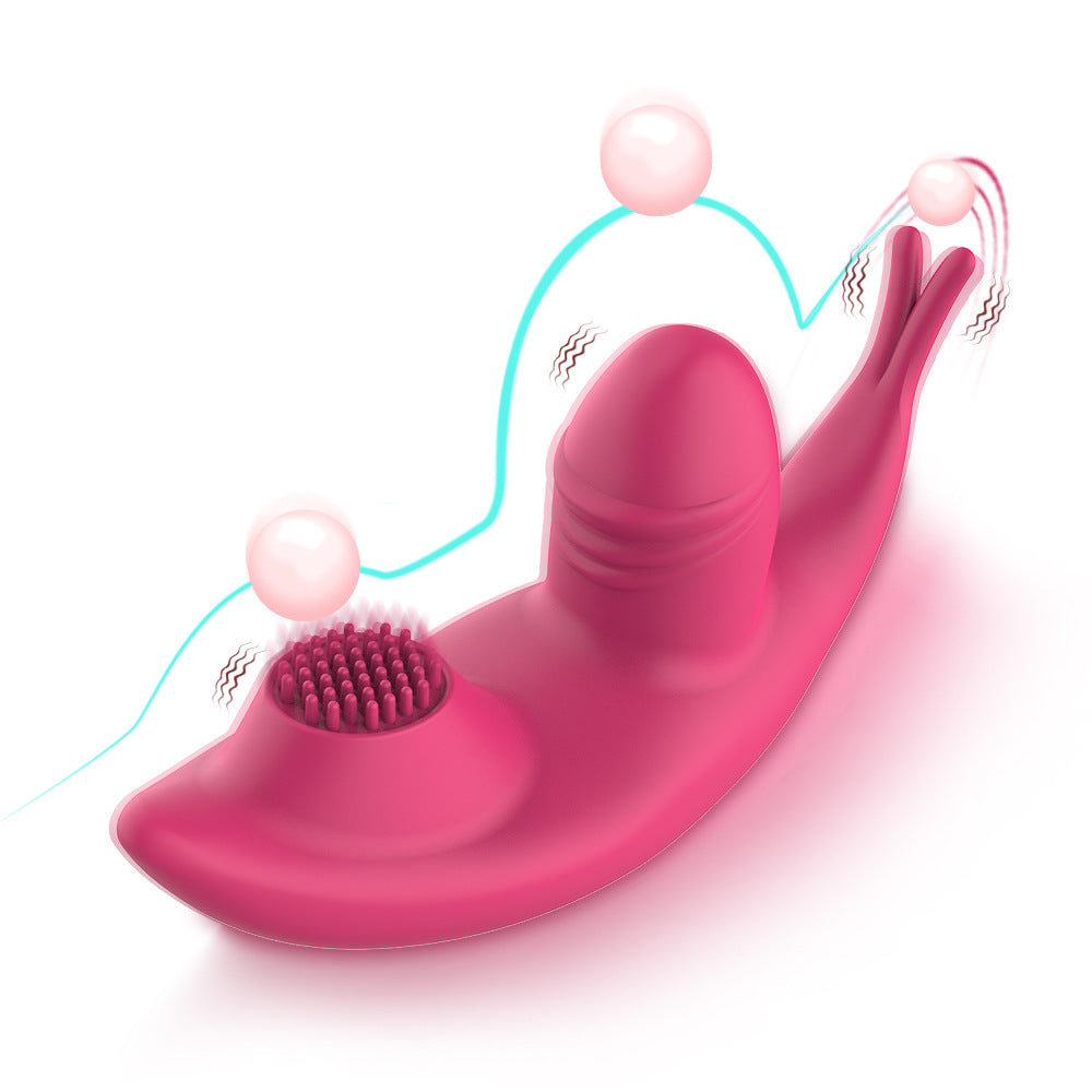 3 in 1 Thrusting Wearable Vibrator Clitoral & Anal Stimulator with APP