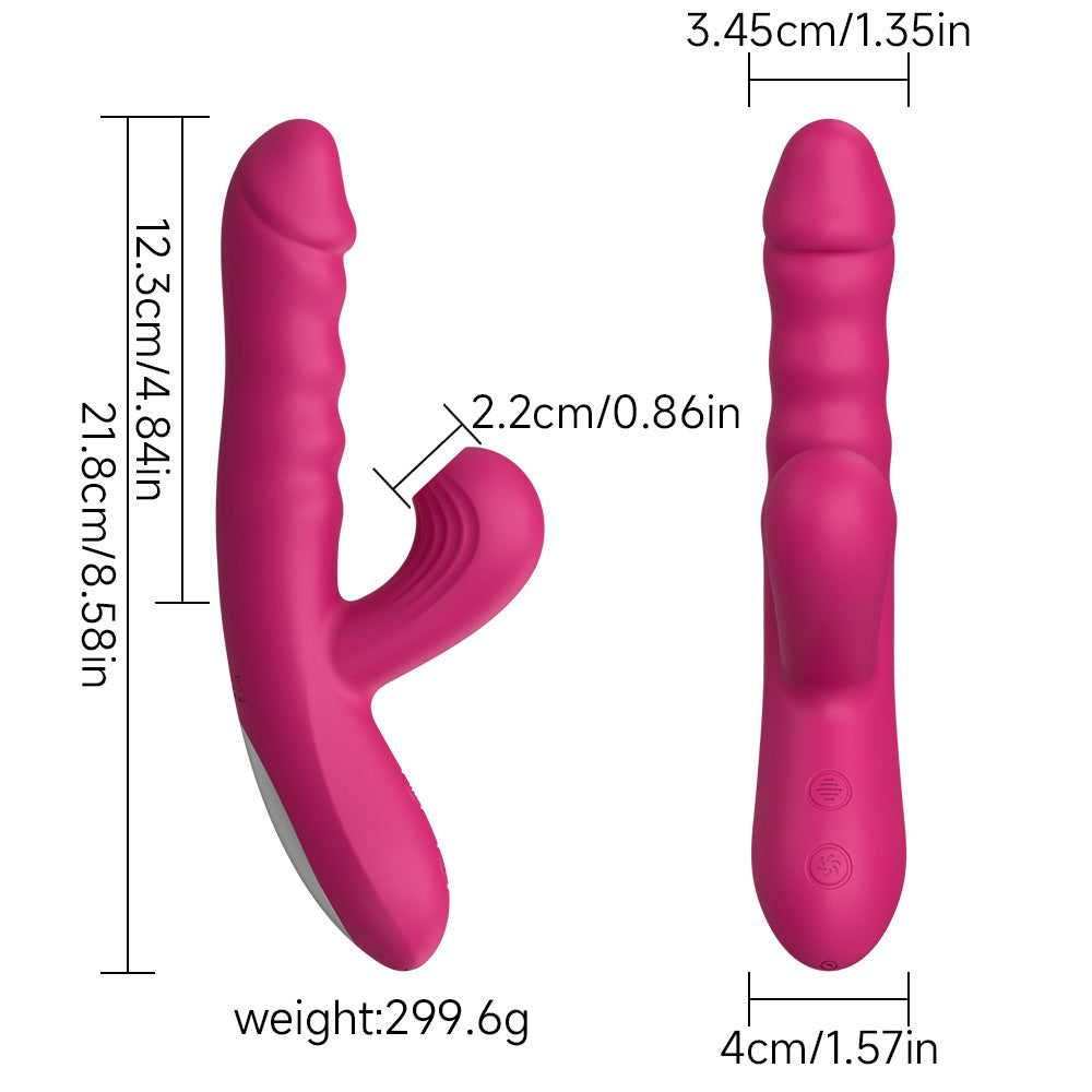 Thrust Wave Thrusting & Sucking Rabbit Vibrator