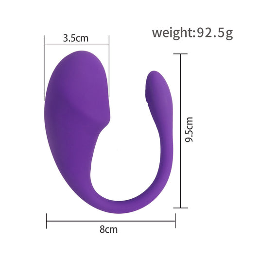 Powerful Clitoral Vibrator - Connected Vibrating Egg - Portable G-Spot Vibrator for Women - Remote-Controlled Clitoral Stimulator
