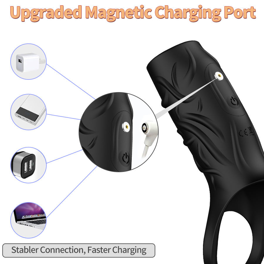Vibrating Penis Sleeve with Ring - Penis Extenders