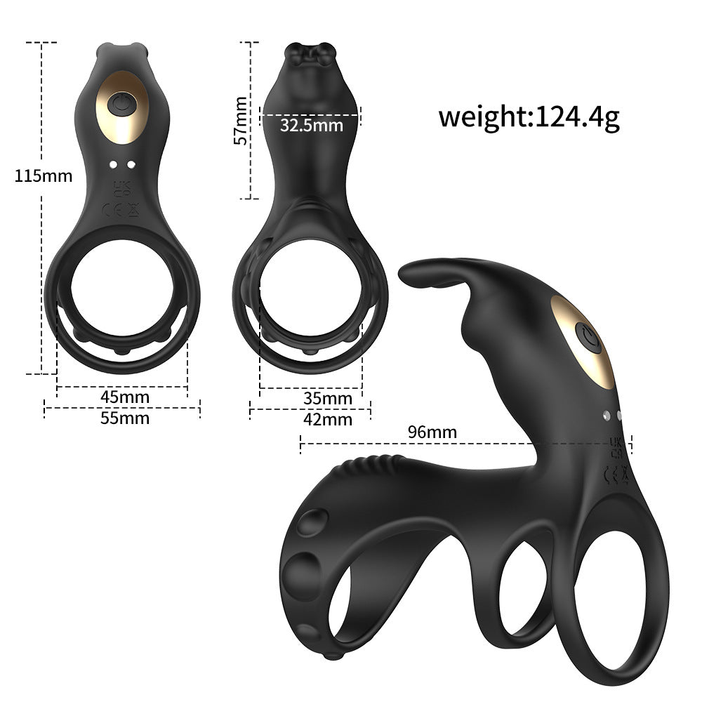 Vibrating Cock Ring Dragon-Shape Penis Rings Sleeve & Extenders