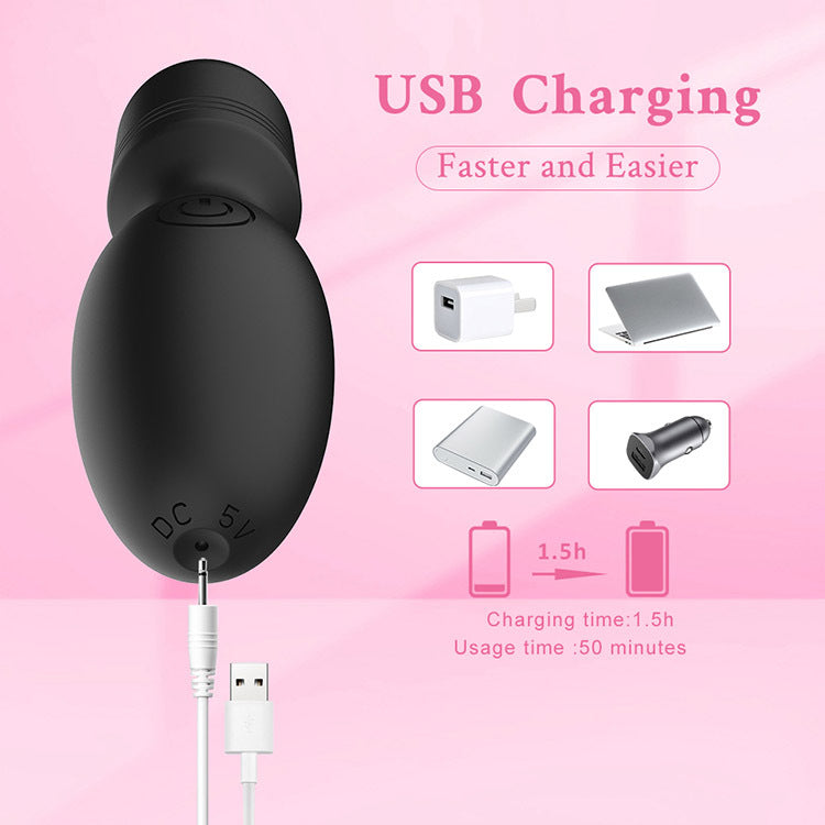 Mini Vibromasseur 8 cm - Vibromasseur baguette compact pour femme - 10 modes de vibration - Masseur thérapeutique personnel - Rechargeable par USB