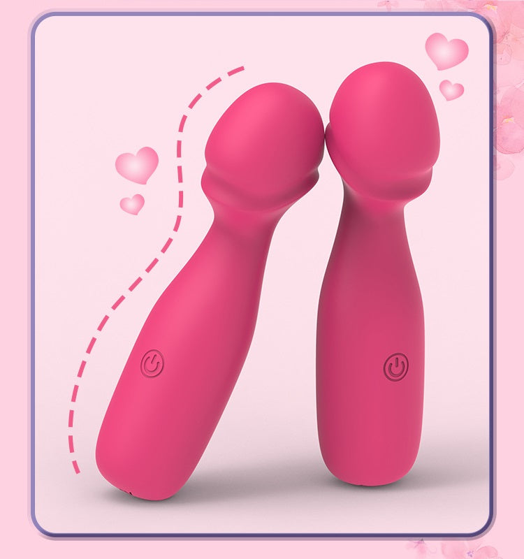 Mini-Vibromasseur-Stab 14 cm – Klitoris-Vibromasseur mit 21 Vibrationsmodi – diskretes und nachhaltiges Sextoys