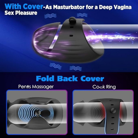 Wearable Hands-Free Vibrating Male Masturbator