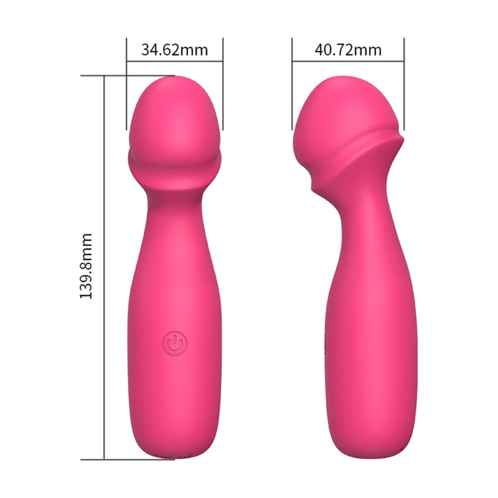 Mini-Vibromasseur-Stab 14 cm – Klitoris-Vibromasseur mit 21 Vibrationsmodi – diskretes und nachhaltiges Sextoys