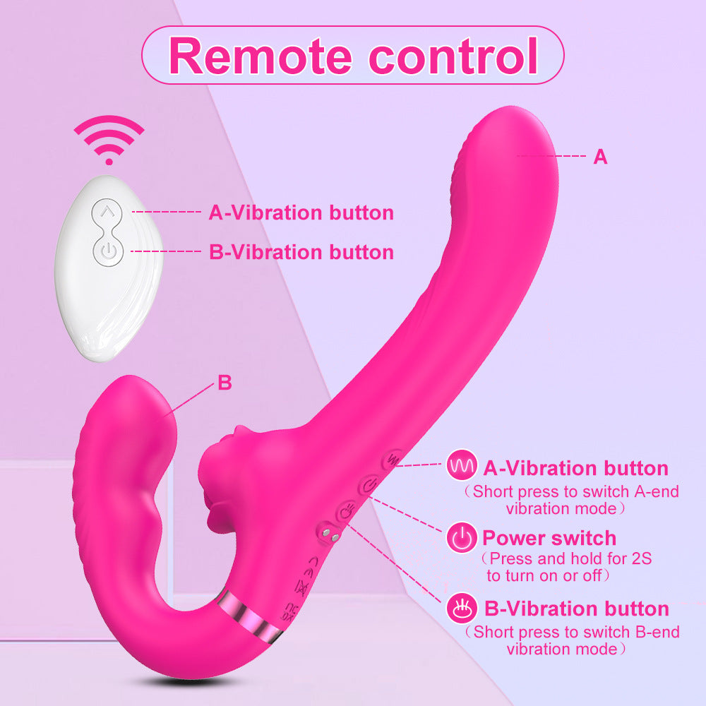 3-in-1 High-Frequency Clitoral and G-Spot Vibrator - Dual Motor with Remote Control - Rechargeable and Waterproof Clitoral Stimulator