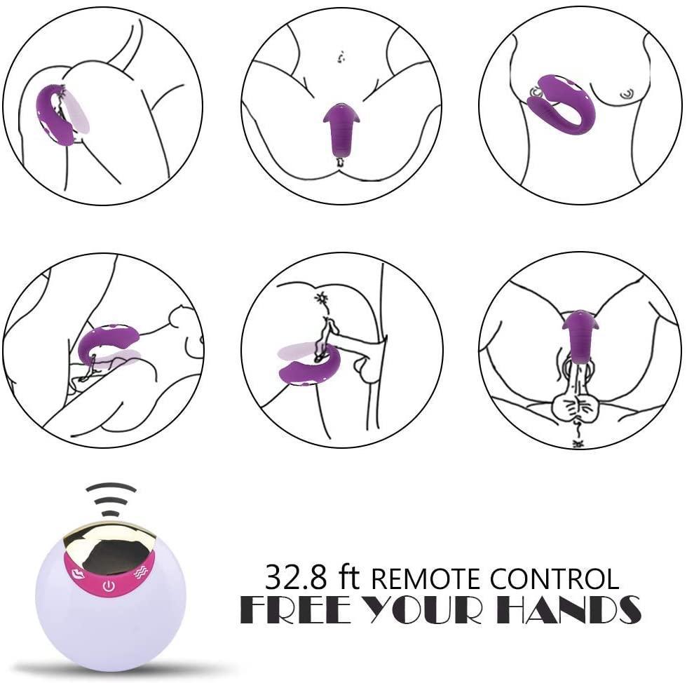 Air Pressure Vibrating Massager for Couples