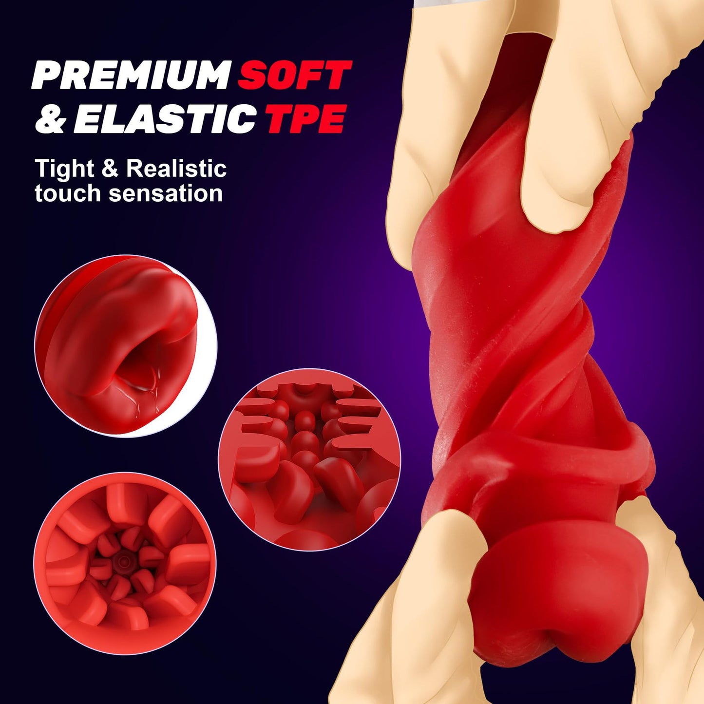 Men Heat Vibration Masturbator