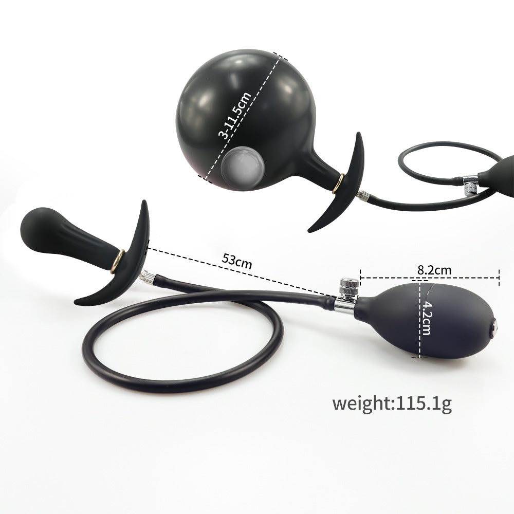 Expandable Silicone Inflatable Anal Plug