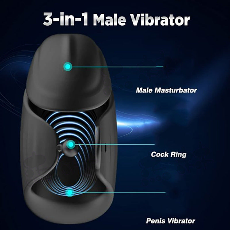 Wearable Hands-Free Vibrating Male Masturbator