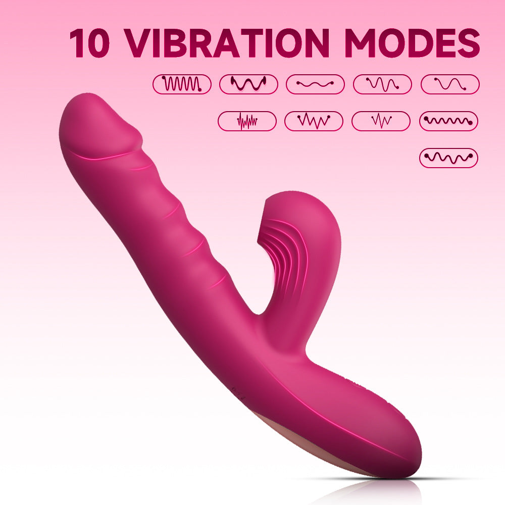 Thrust Wave Thrusting & Sucking Rabbit Vibrator
