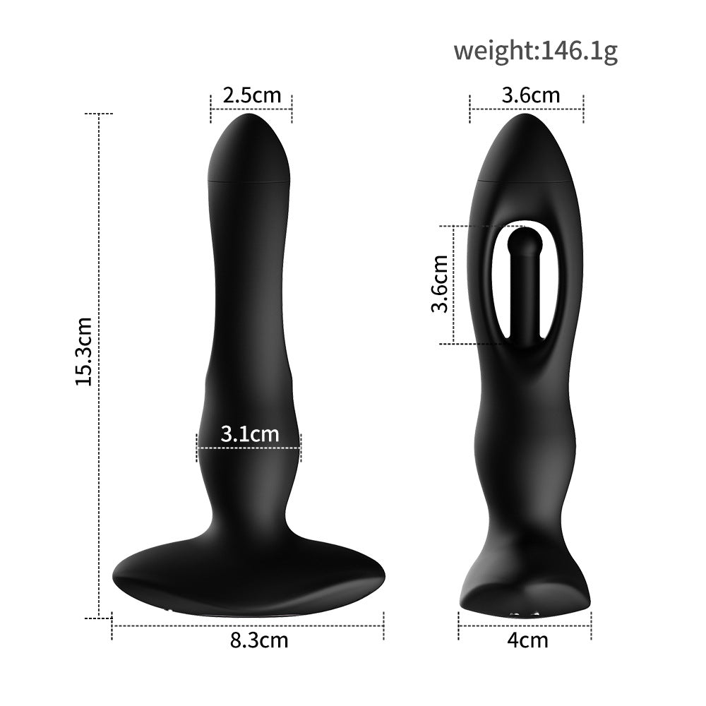 Flapper Anal Plug Flapping Vibrator with Remote