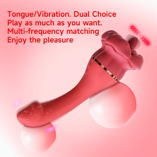 Rose Sex Toy Clitoral Vibe Vibrating Dildo Adult Toy for Women