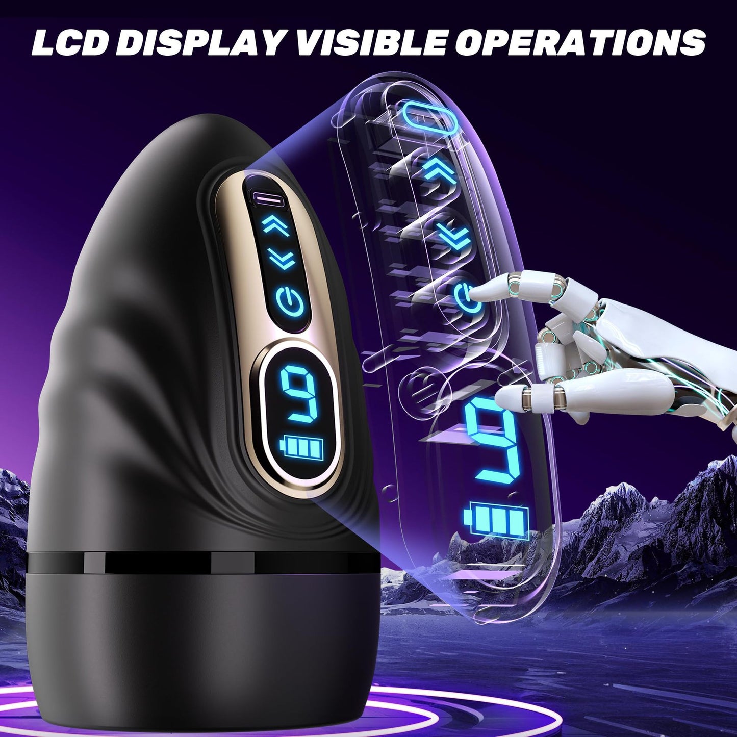 Men Heat Vibration Masturbator