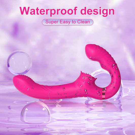 3-in-1 High-Frequency Clitoral and G-Spot Vibrator - Dual Motor with Remote Control - Rechargeable and Waterproof Clitoral Stimulator