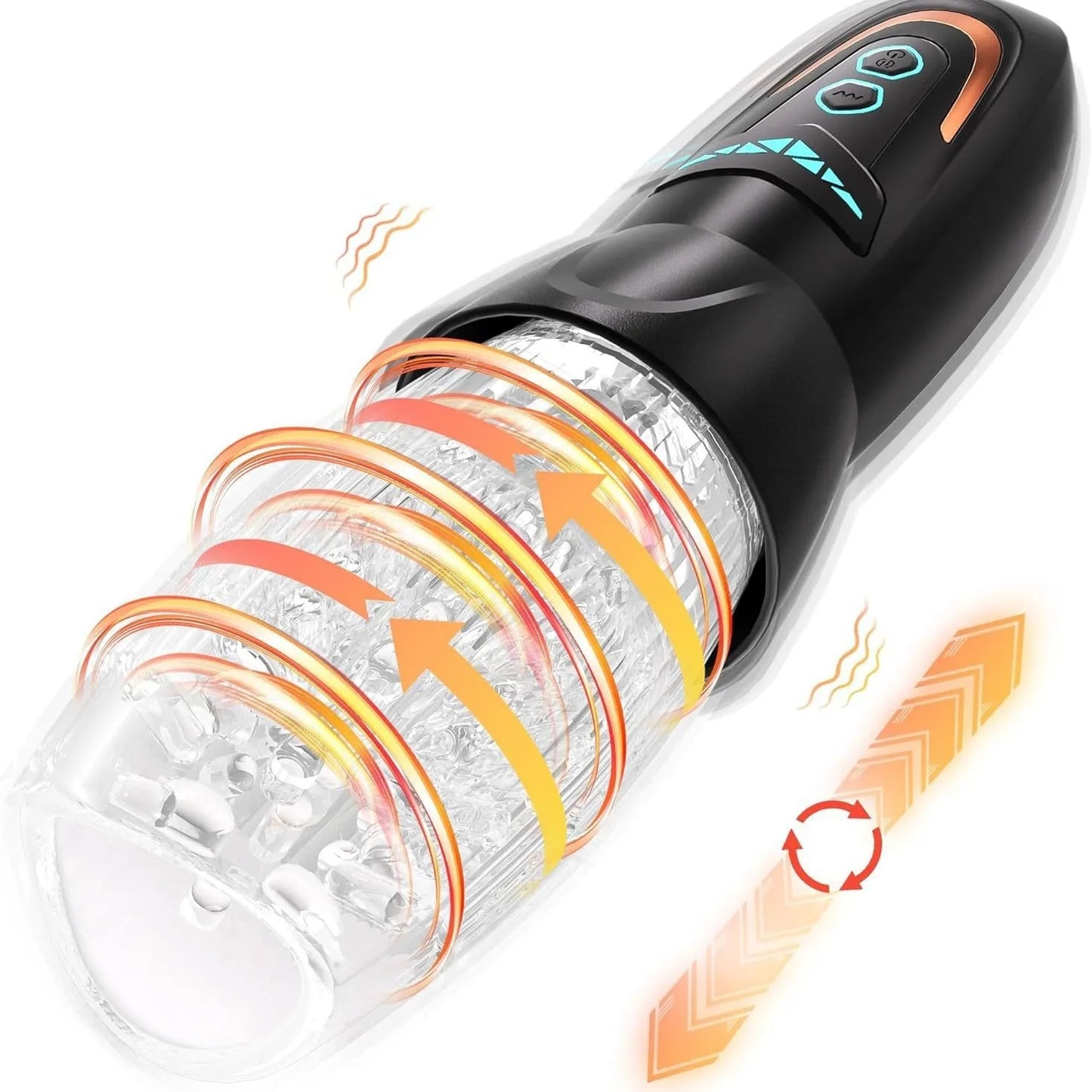 Rotating Thrusting Rechargeable Blowjob Masturbator