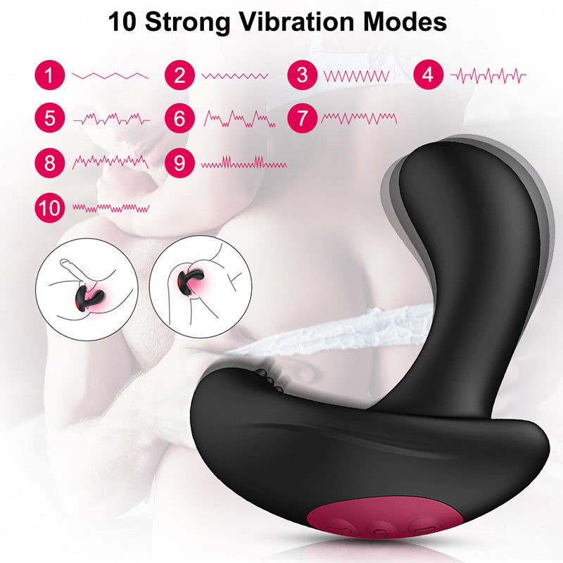 Vibrating P-spot Snug Plug with Remote Control - Expand Plug
