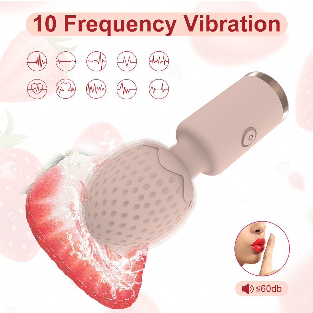 Mini Vibromasseur 11.6cm - Mini Wand Vibromasseur pour femme - Masseur thérapeutique personnel - Rechargeable par USB - Sextoy discret
