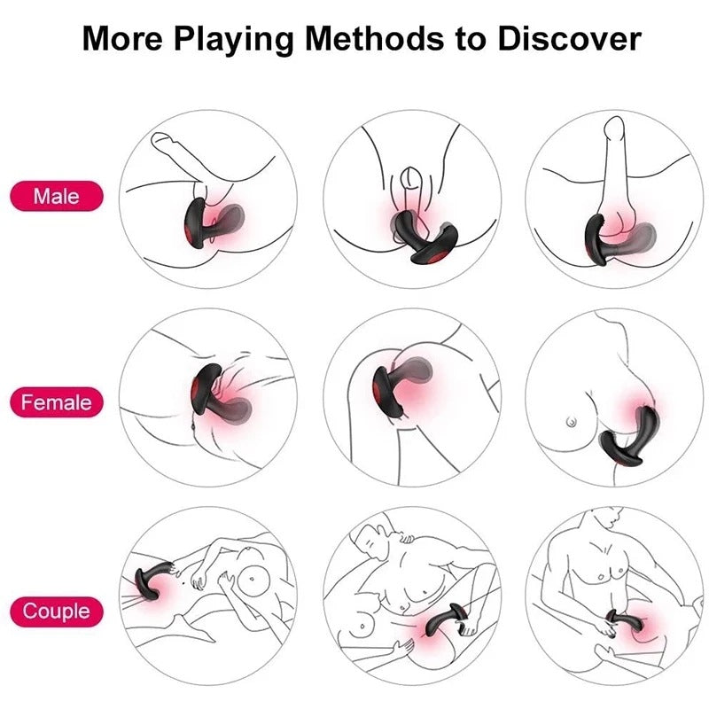 Vibrating P-spot Snug Plug with Remote Control - Expand Plug