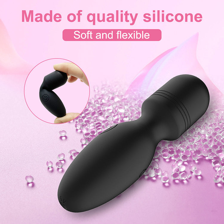 Mini Vibromasseur 8 cm - Vibromasseur baguette compact pour femme - 10 modes de vibration - Masseur thérapeutique personnel - Rechargeable par USB