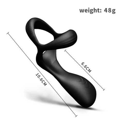 Vibrant Silicone Penile Ring in Black