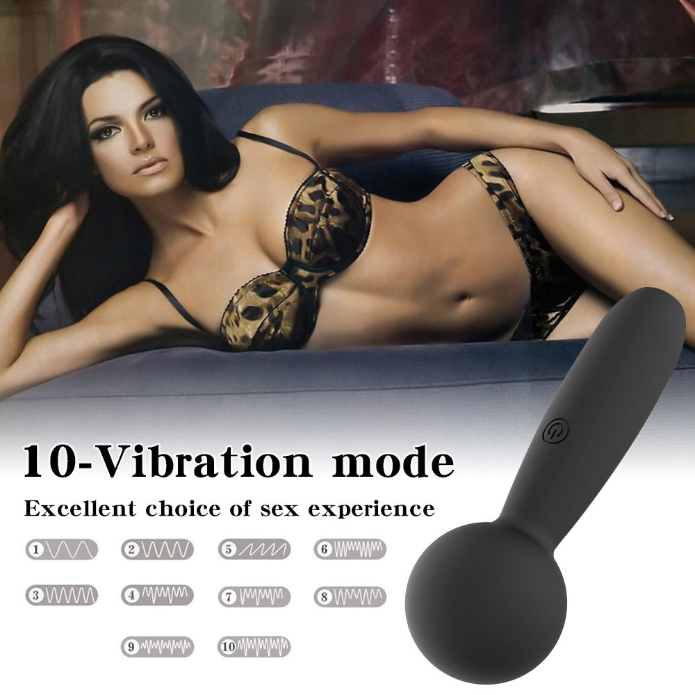 Mini Vibromasseur Wand 11cm - Clitoral Vibromasseur with 10 Vibration Modes - Personal Therapeutic Massager