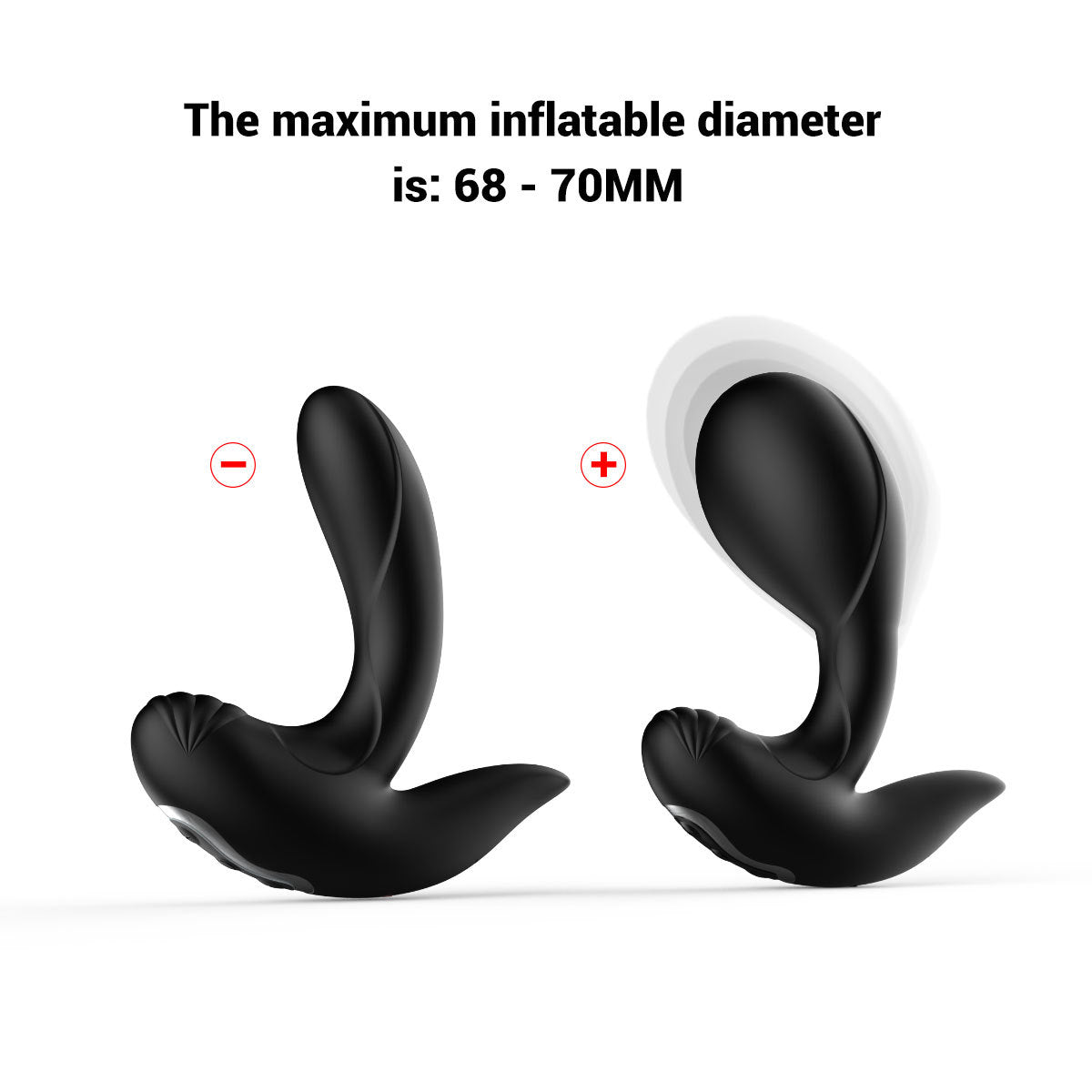 Automatic Inflatable Vibrating Butt Plug